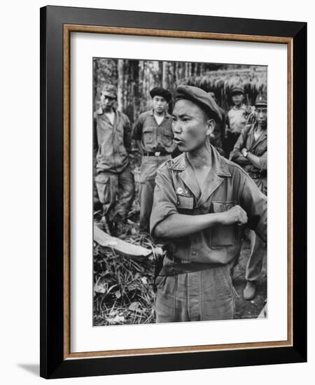 Lt. Col. Pao Vang, Leader of the Laotian Troops in the Pa Dong Area-John Dominis-Framed Photographic Print