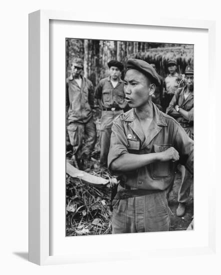 Lt. Col. Pao Vang, Leader of the Laotian Troops in the Pa Dong Area-John Dominis-Framed Photographic Print