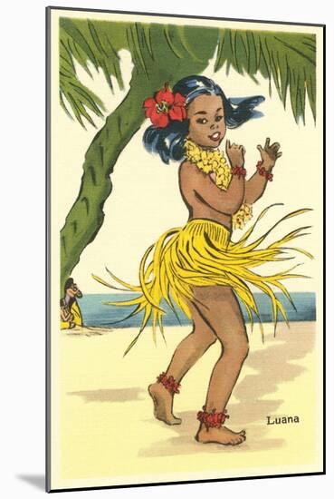 Luana, Little Hula Girl-null-Mounted Art Print