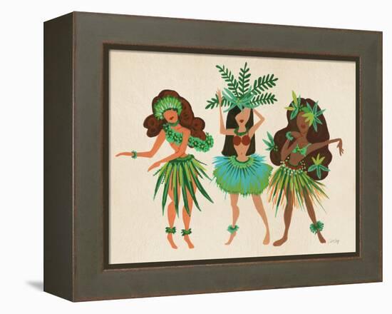 Luau Girls Beige-Cat Coquillette-Framed Premier Image Canvas