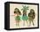 Luau Girls Beige-Cat Coquillette-Framed Premier Image Canvas