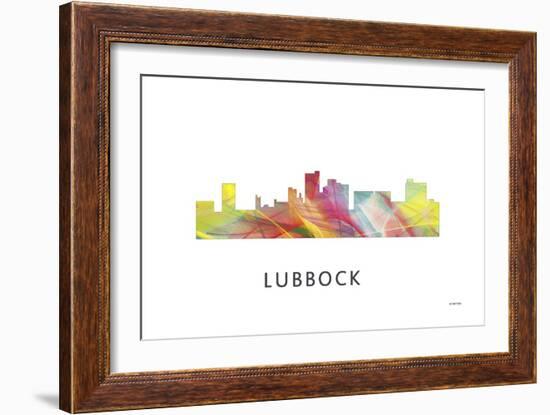 Lubbock Texas Skyline-Marlene Watson-Framed Giclee Print