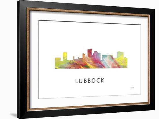 Lubbock Texas Skyline-Marlene Watson-Framed Giclee Print