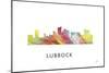 Lubbock Texas Skyline-Marlene Watson-Mounted Giclee Print