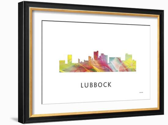 Lubbock Texas Skyline-Marlene Watson-Framed Giclee Print