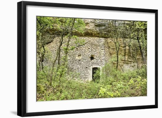 Luberon Cliff House-searagen-Framed Photographic Print
