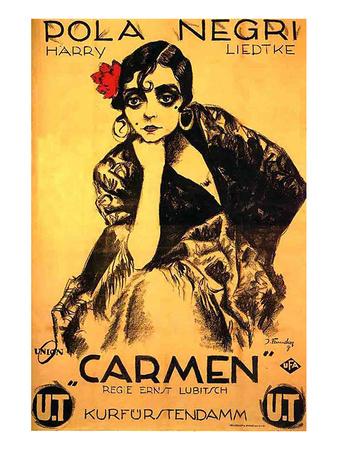 Lubitsch Film Carmen Pola Negri' Art Print | Art.com
