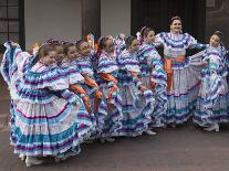 New Mexico, Santa Fe. Hispanic Folkloric Dance Group, Bandstand 2014-Luc Novovitch-Photographic Print