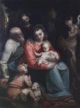 The Holy Family with the Infant Baptist in the Carpenter's Shop-Luca Cambiaso-Giclee Print