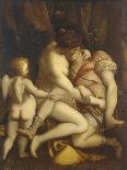 Venus and Adonis, before 1585, Luca Cambiaso (Oil on Canvas)-Luca Cambiaso-Giclee Print