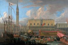 View of the Loggetta of Sansovino, Venice-Luca Carlevarijs-Giclee Print