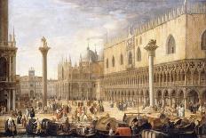 The Piazzetta, Venice-Luca Carlevarijs-Framed Giclee Print