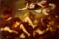 Minerva in the Fight Against Gigantes-Luca Giordano-Giclee Print