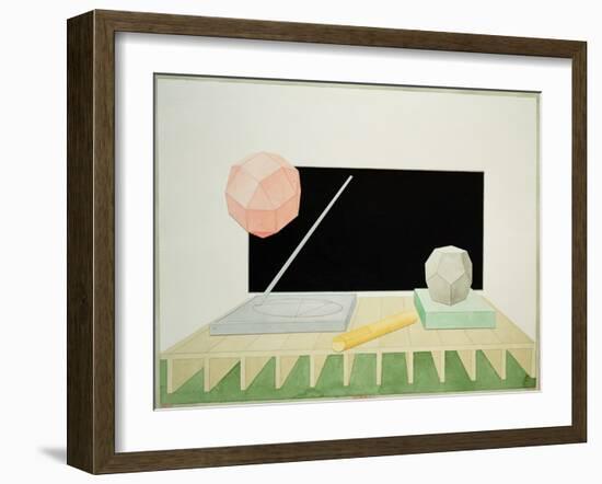 Luca Pacioli, 1976-Lucio Del Pezzo-Framed Giclee Print