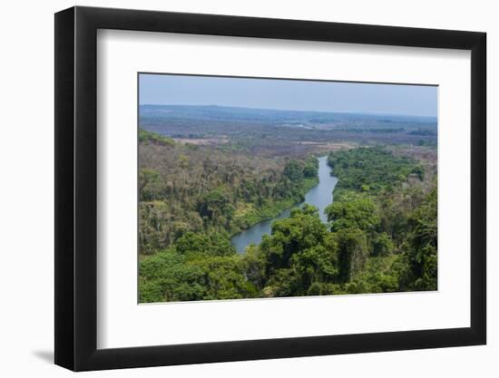 Lucala River flowing out from the Kalandula Falls, Malanje province, Angola, Africa-Michael Runkel-Framed Photographic Print