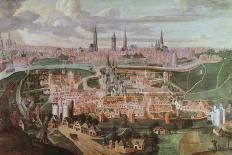 Panoramic View of the City of Ghent at the End of the 16th Century-Lucas De Heere-Giclee Print