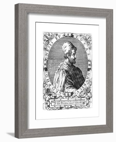 Lucas Gaurico, Italian Astronomer, Astrologer and Mathematician, 16th Century-Theodor de Bry-Framed Giclee Print