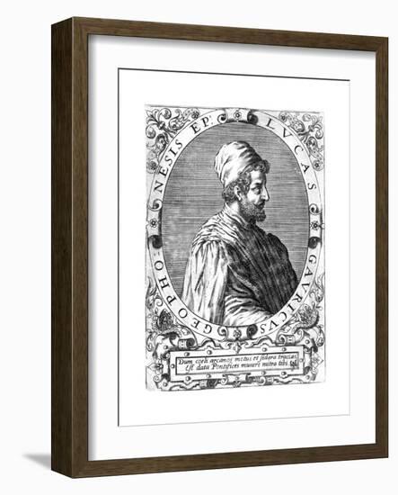 Lucas Gaurico, Italian Astronomer, Astrologer and Mathematician, 16th Century-Theodor de Bry-Framed Giclee Print