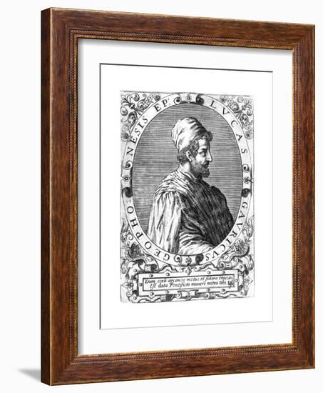 Lucas Gaurico, Italian Astronomer, Astrologer and Mathematician, 16th Century-Theodor de Bry-Framed Giclee Print