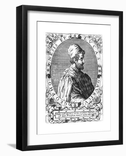 Lucas Gaurico, Italian Astronomer, Astrologer and Mathematician, 16th Century-Theodor de Bry-Framed Giclee Print