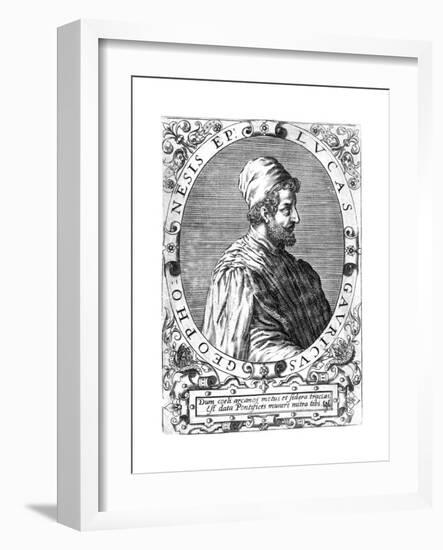 Lucas Gaurico, Italian Astronomer, Astrologer and Mathematician, 16th Century-Theodor de Bry-Framed Giclee Print