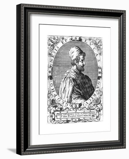 Lucas Gaurico, Italian Astronomer, Astrologer and Mathematician, 16th Century-Theodor de Bry-Framed Giclee Print