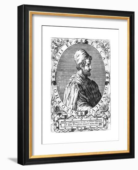 Lucas Gaurico, Italian Astronomer, Astrologer and Mathematician, 16th Century-Theodor de Bry-Framed Giclee Print