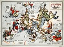 Satirical Map - Summer Review of Europe, 1915-Lucas Gräfe-Premium Giclee Print