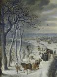 Detail From: Winter Landscape Near Antwerp, 1590-Lucas I. van Valckenborch-Giclee Print