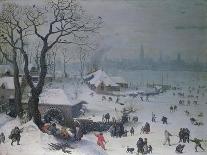 Detail From: Winter Landscape Near Antwerp, 1590-Lucas I. van Valckenborch-Giclee Print