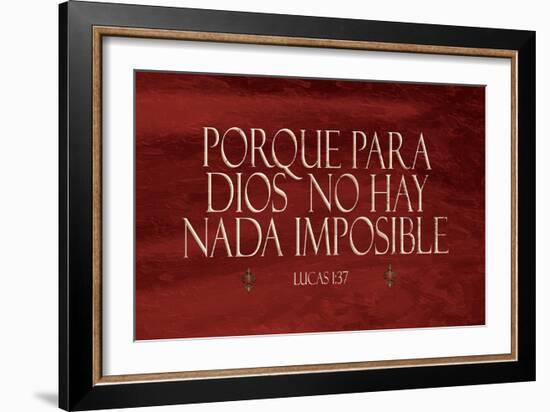 Lucas Porque Red-Jace Grey-Framed Art Print