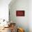 Lucas Porque Red-Jace Grey-Mounted Art Print displayed on a wall