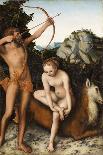 Adam and Eve Par Cranach, Lucas, the Elder (1472-1553), - Oil on Wood, 38X25 - Royal Museum of Fine-Lucas the Elder Cranach-Giclee Print