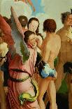 Angels among the Just. Detail of the left wing of the triptych The Last Judgement.-Lucas van Leyden-Giclee Print