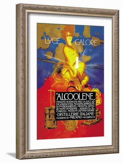 Luce Calore-Leopoldo Metlicovitz-Framed Art Print