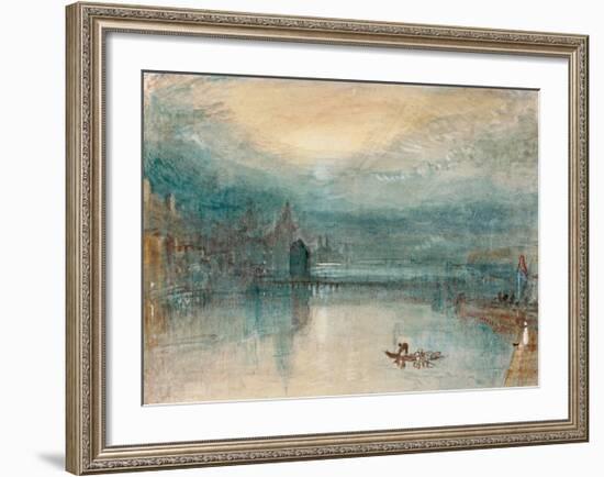 Lucerne by Moonlight, 1842-J M W Turner-Framed Giclee Print