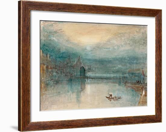 Lucerne by Moonlight, 1842-J M W Turner-Framed Giclee Print