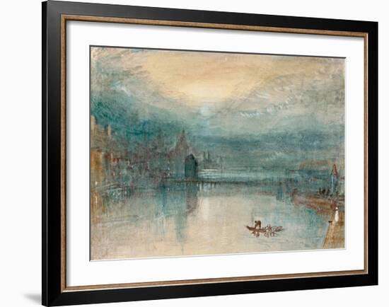 Lucerne by Moonlight, 1842-J M W Turner-Framed Giclee Print