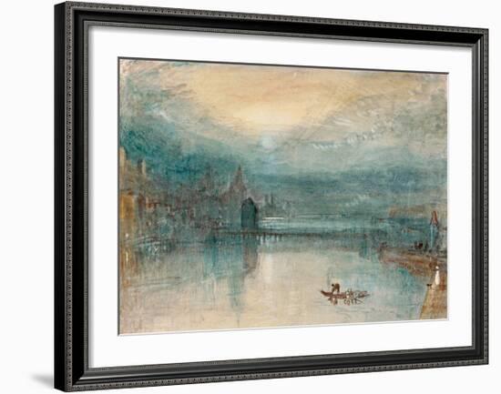 Lucerne by Moonlight, 1842-J M W Turner-Framed Giclee Print