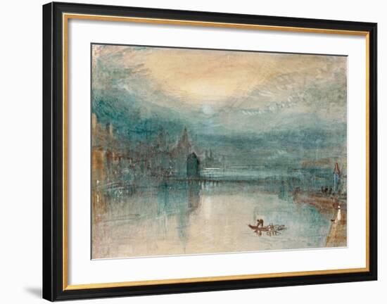 Lucerne by Moonlight, 1842-J M W Turner-Framed Giclee Print