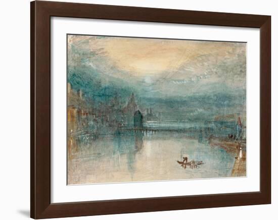 Lucerne by Moonlight, 1842-J M W Turner-Framed Giclee Print