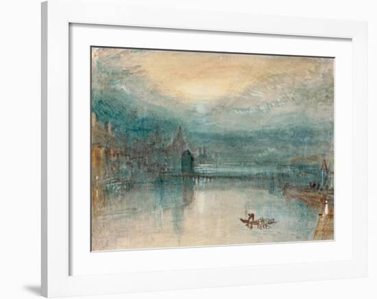 Lucerne by Moonlight, 1842-J M W Turner-Framed Giclee Print