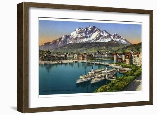 Lucerne, Switzerland, 20th Century-null-Framed Giclee Print