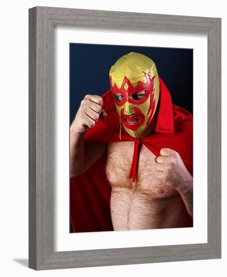 Luchador Portrait-sumnersgraphicsinc-Framed Photographic Print