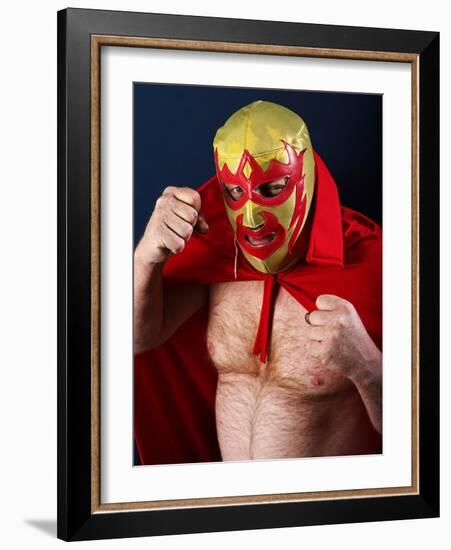 Luchador Portrait-sumnersgraphicsinc-Framed Photographic Print