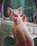 Gingerbread Pigs-Lucia Heffernan-Art Print