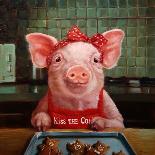 Gingerbread Pigs-Lucia Heffernan-Art Print