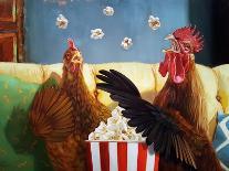 Popcorn Chickens-Lucia Heffernan-Art Print