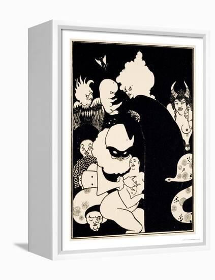 Lucian's Strange Creatures, Illustration from "Lucian's True History," circa 1894-Aubrey Beardsley-Framed Premier Image Canvas