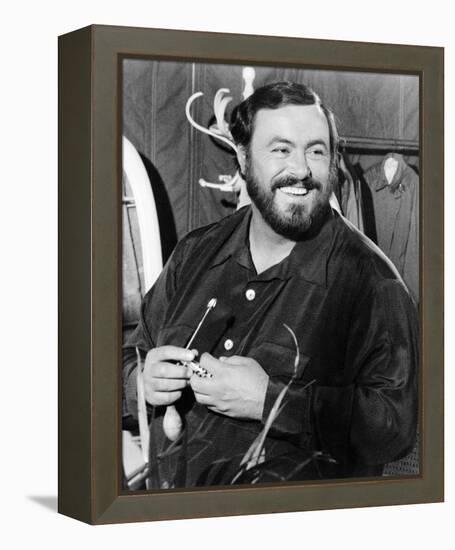 Luciano Pavarotti-null-Framed Stretched Canvas